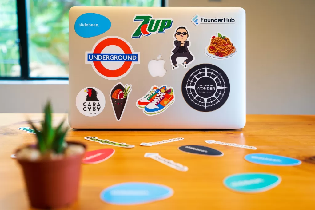 stickers brand su computer laptop